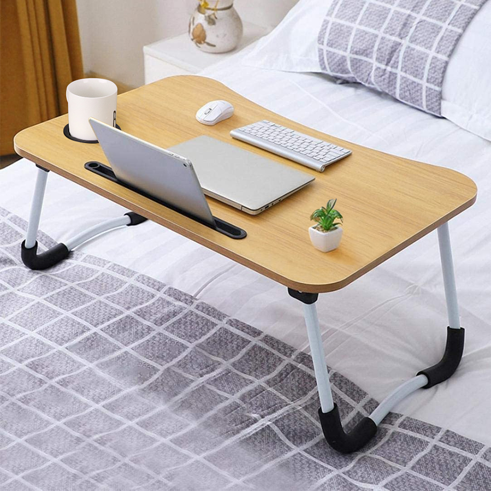  Home Office Lap Desk with Phone Holder Fits Up to 15.6 Inch Laptops