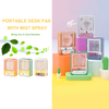 High Quality Mini Air Conditioner Fan Mist Air Humidifier Cooler Portable Mini Table Rechargeable Fan Within LED Light
