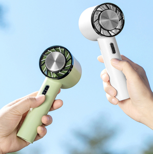 Outdoor Cooling Ice Compress Handheld Rechargeable Portable Cooling Fan