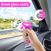 Mini Car Safety Hammer Life Saving Escape Emergency Hammer Seat Belt Cutter Pink Color with Holding Belt