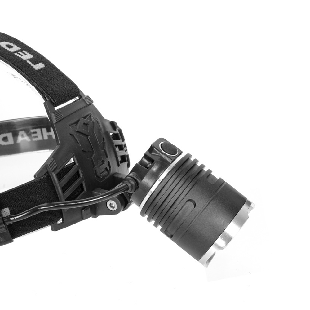 High Power Bright 15W 1600Lm Rechargeable LED Headlamp