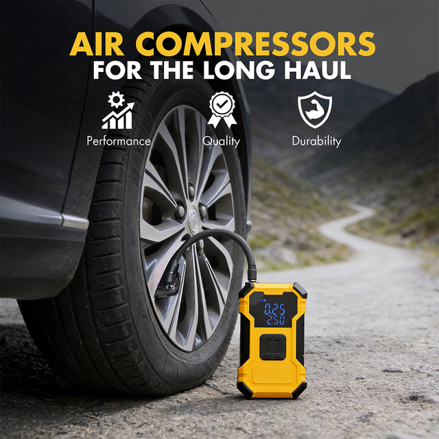12V New Style Car Air Pump Compressor with Pressure Gauge for Roadside Emergency