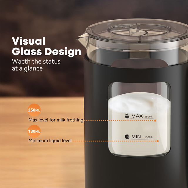 Handheld Multi-functional Electric Milk Frother Automatic Powerful Foam Maker Blender for Coffee