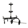 Strong 4 Wheels Rolling Car Wheel Tire Holder Rack Rim Storage Stand Rack Tire Storage Stand with Wheel