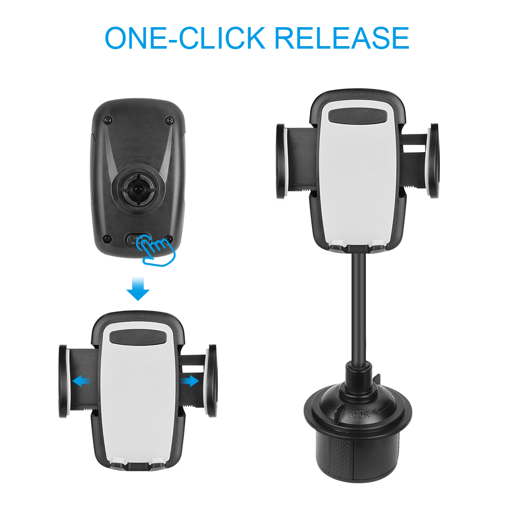 Amazon Hot Sale Car Cup Holder Phone Mount 360 Degree Rotation Car Mobile Phone Holder 