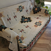 Woven Floral Polyester Pattern Tassel Sofa Blankets