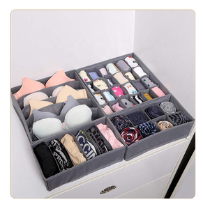 Custom Non-Woven Drawer Closet Bra and Underwear Storage Box Organizer