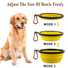 2 in 1 Pet Food Container, Portable Dog Bowls Water Bottle for Walking Hiking Travelling