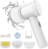 Rechargeable Cleaning Brush for Kitchen,Bathroom,Shower Door,Bathtub,Mirror,Tile,Tub,Dish,Sink