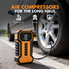 Portable 2 in 1 Battery Booster Car Air Pump Compressor with Pressure Gauge Jump Starter for Roadside Emergency