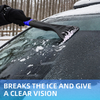 54 Inch Car Snow Brush Adjustable Aluminum Rod Frost Proof Ice Scraper Brush for Glass Defrosting with Detachable Head