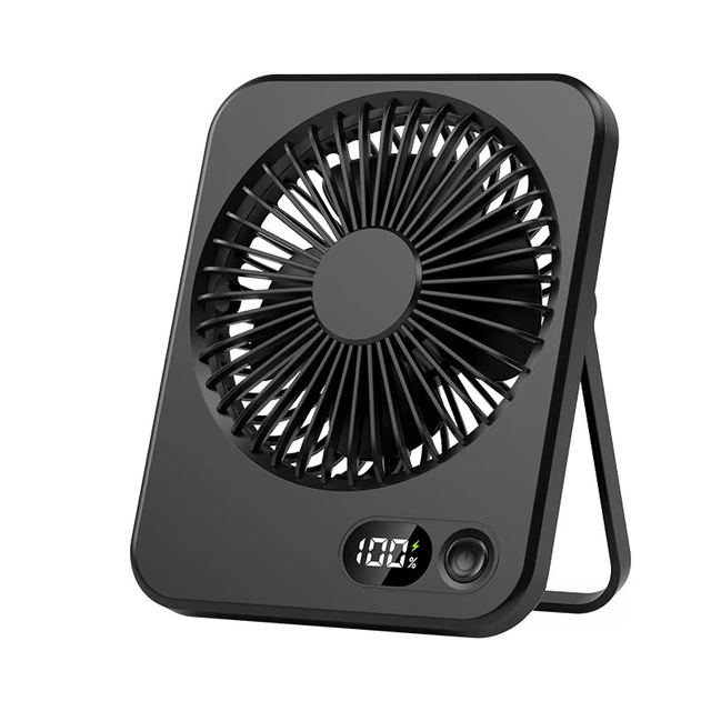 180-Degree Adjustable Desk Fan with Rotating Mount Ultra-thin Rechargeable Lightweight Desktop Small Fan