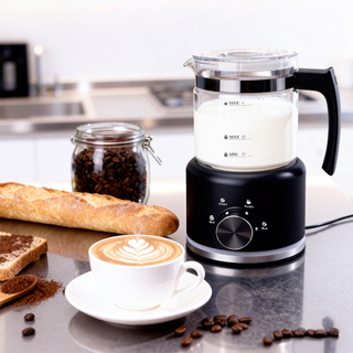 Multi-functional Large Glass Electric Milk Frother Foam Maker for Cappuccino Heating Milk