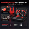New Design Flat Tire Repair Kit with Air Compressor Digital Auto Air Pump Wireless Car Air Compressor