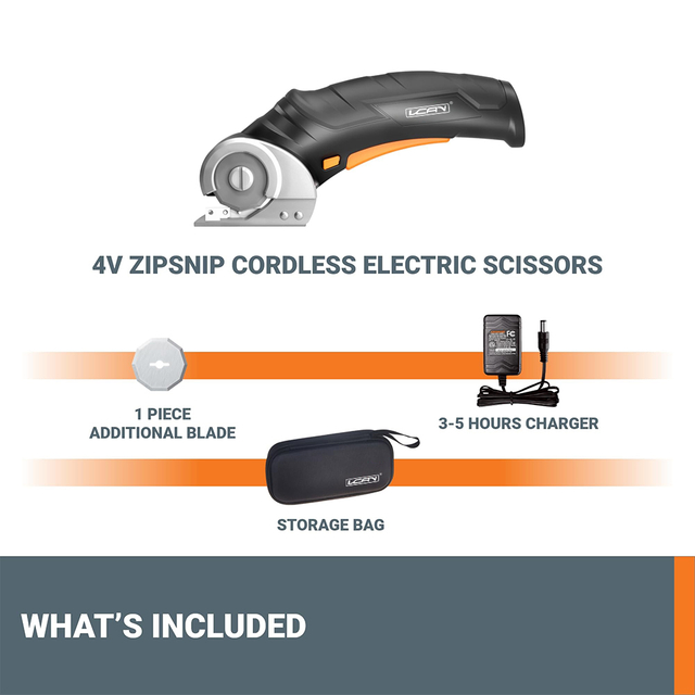 3.6V Li-ion Cordless Scissors Multi-Cutting Tools Rechargeable Rotary Cutter for Opening Mail Box