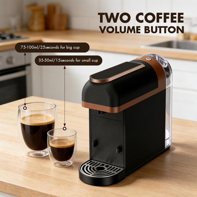 Automatic Shutoff Electric Capsule Coffee Machine Portable Coffee Maker for Espresso