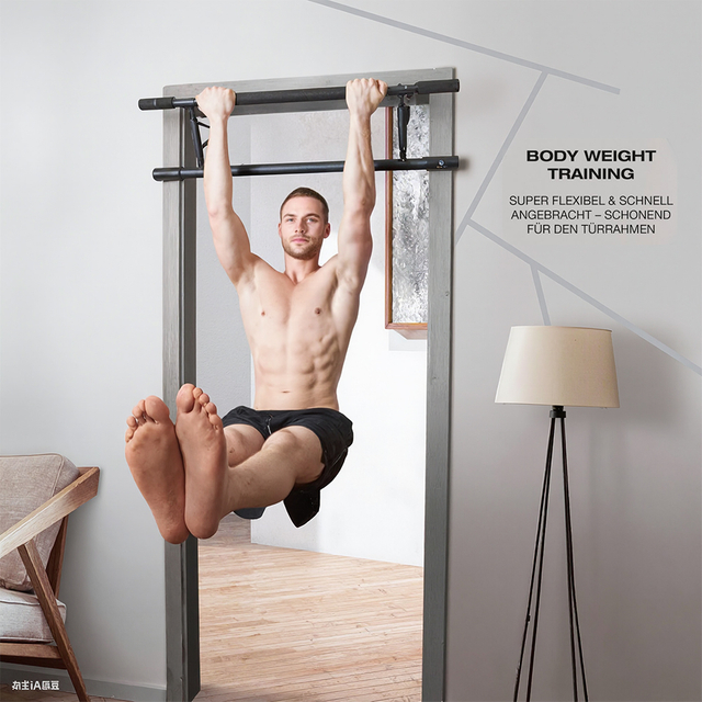 Gym Pull Up Bar Doorway with Ergonomic Grip Multi-Angle Grip Fitness Chin-Up Frame for Home Exercise
