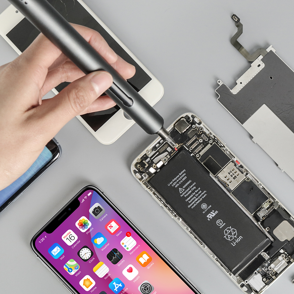 24 in 1 Portable Repair Tool Kit Battery Precision Cordless Screwdriver Set for Camera Phones