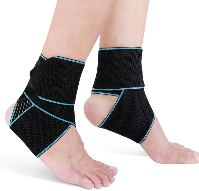 2 Pieces Adjustable Foot Ankle Arch Support Braces
