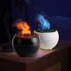 Simulation Flame Air Humidifier Diffuseur Ultrasonic Fire Lamp Essential Oil Volcanic Aroma Diffuser for Home Yoga