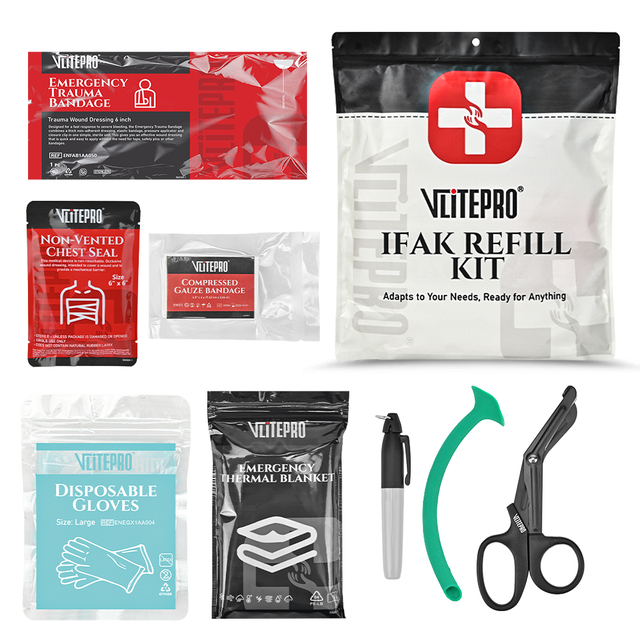 Compact Customizable IFAK First Aid Bag Multi-Purpose Emergency Tool Kit for Survival Camping Hiking Travel