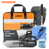 Auto Detailing Brush Set Car Detailing Brush Kit With Car Wash Gel And Portable Carry Bag Car Detailing Kits
