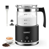 Automatic Shutoff Electric Milk Frother in Glass 4 in 1 Function
