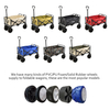 Collapsible Outdoor Garden Park Utility Kids Wagon Portable Beach Trolley Cart Camping