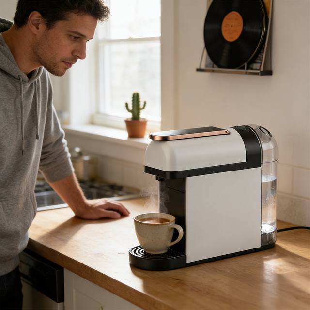 Automatic Shutoff Electric Capsule Coffee Machine Portable Coffee Maker for Espresso