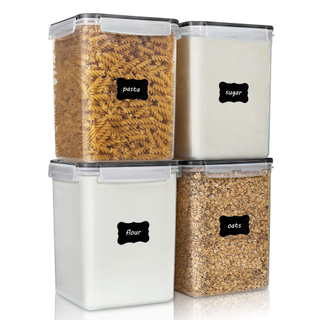 Large Food Storage Containers Set 5.2L BPA Free Plastic Airtight Food Storage Box for Flour, Sugar, Baking Supplies