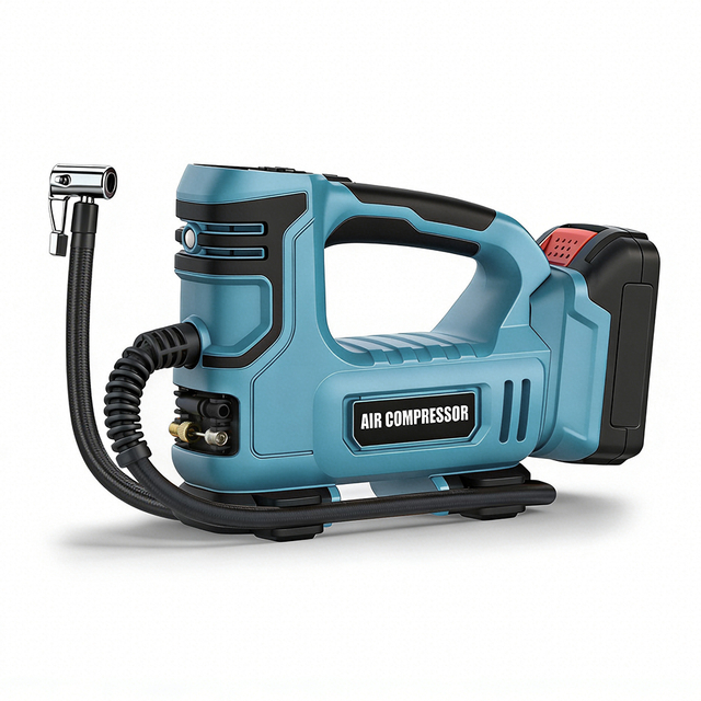 20V Portable Cordless Car Air Compressor 150psi Electric Tire Inflator Rechargeable Charging Pump