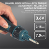 Multi Function 3.6V Cordless Impact Screwdriver Combo Kit Electric Screwdriver Set in Hard Case