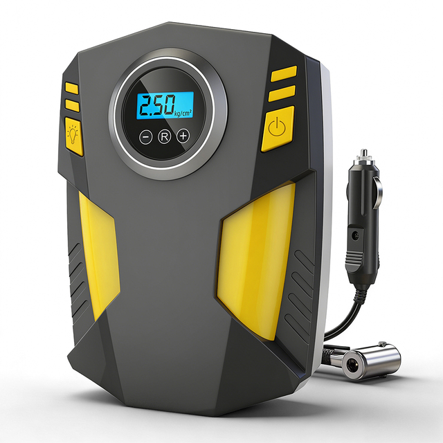 12V Portable Digital Car Tire Air Compressor Tire Inflator with Pressure Gauge for Auto Tires Inflation