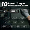 High Precision Digital Torque Wrench ±2% Accuracy with Ratcheting Head LED Flash Multi-Function Adjustable Torque Wrench
