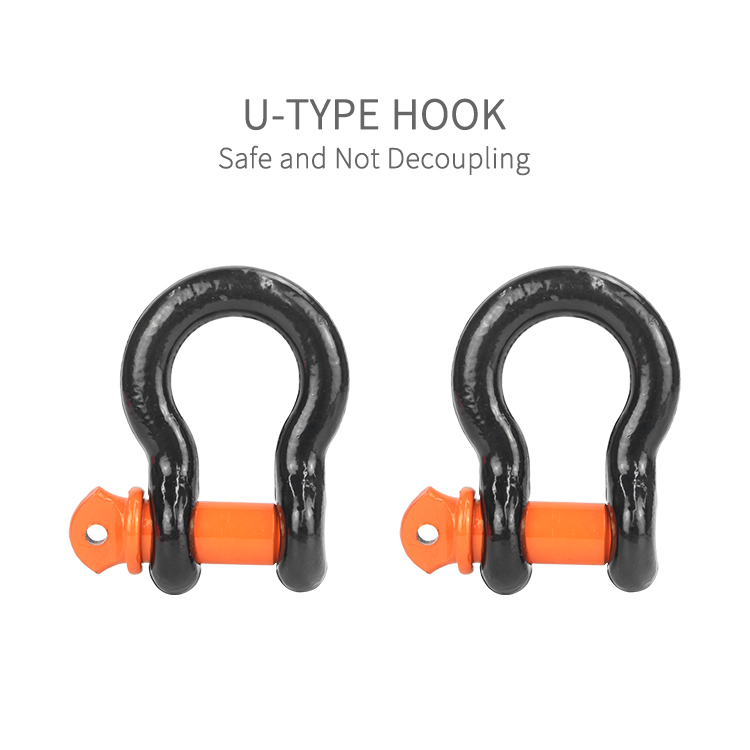 heavy duty tow rope with 2 hooks