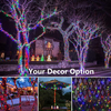 LED Christmas Lights Colored String Lights 33ft Waterproof Multicolor Christmas Led Tree Lights