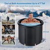 Ice Bath Tub Cold Plunge Tub for Athletes Cold Water Easy Install and Portable Icy Plunge Tub for Adult Spa