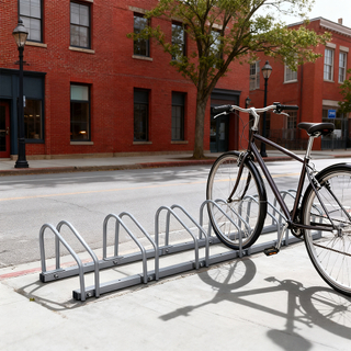 Metal Floor Display for 6-Bike Garage Shelves Bike Rack Stand Organizer for Efficient Bicycle Parking