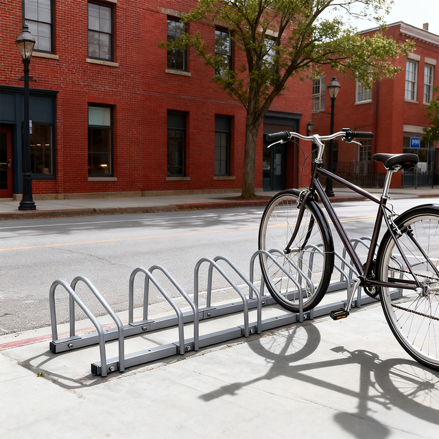 Metal Floor Display for 6-Bike Garage Shelves Bike Rack Stand Organizer for Efficient Bicycle Parking