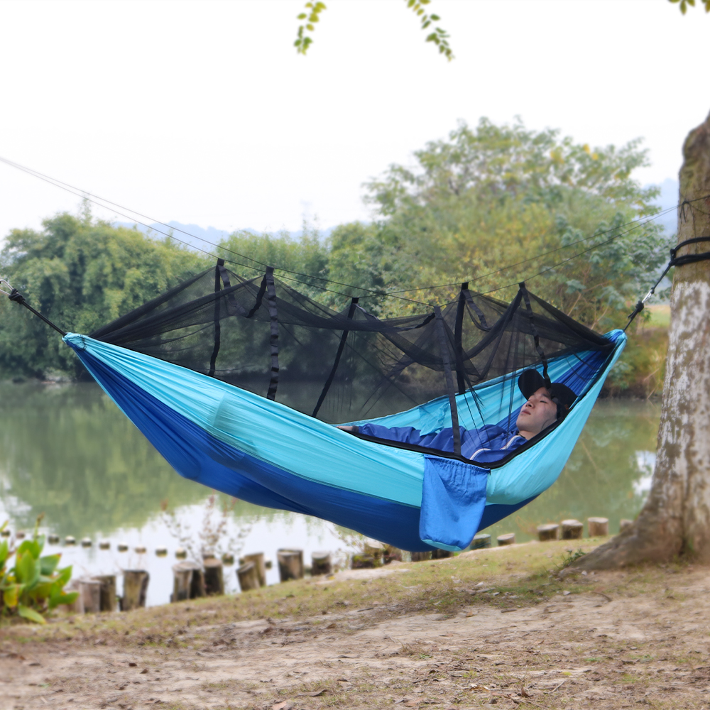 Portable Camping Hammock With 2 Tree Straps