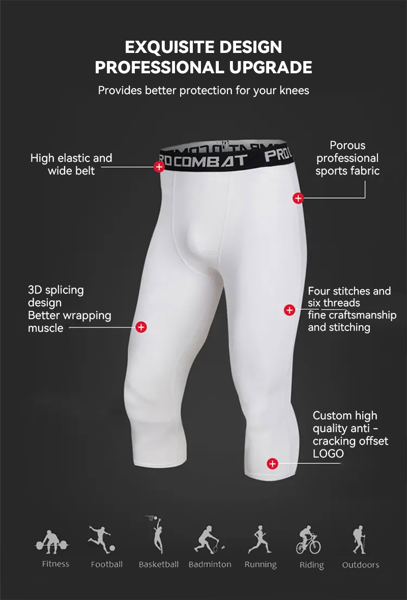 Men's 3/4 compression pants