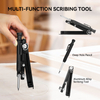 Multi-function Scriber with Deep Hole Pencil Woodworking Gauge Line Maker Measuring Tool