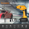 10Bar Digital Air Pump with Pressure Gauge LED Light Bike Tire Inflator Multi-functional Car Air Compressor