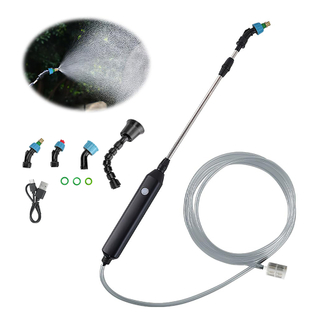 Battery Powered Watering Wand Garden Hose Sprayer With Adjustable Nozzle for Watering Hanging Plants, Deck Plants