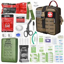 144Pcs Advanced Trauma First Aid Kit Emergency Camping Gear Portable Survival Gear for Outdoor Emergency Tool Set