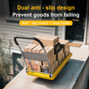 600kg Heavy Duty 4-Wheel Foldable Handcart Silent Trolley Space-Saving Design Platform Trolley for Storage