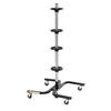 Strong 4 Wheels Rolling Car Wheel Tire Holder Rack Rim Storage Stand Rack Tire Storage Stand with Wheel