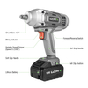 Electric Impact Wrench 20V Impact Wrench Variable Speed 400Nm Impact Wrench For Car Home