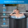 Ice Bath Tub Cold Plunge Tub for Athletes Cold Water Easy Install and Portable Icy Plunge Tub for Adult Spa