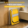 600kg Heavy Duty 4-Wheel Foldable Handcart Silent Trolley Space-Saving Design Platform Trolley for Storage